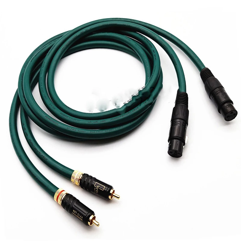 

1 pair FA-220 Hifi XLR Female to RCA Male Cable High Purity OCC Hifi 2 Rca to 2 Xlr Cable