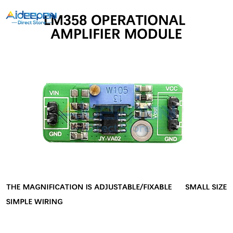 LM358 amplificatore di segnale debole amplificatore di tensione modulo amplificatore operazionale secondario collettore di segnale a singola potenza