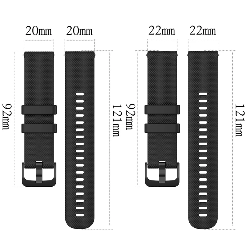 For Samsung Galaxy Watch 42mm / 46mm Silicone Strap Smartwatch Replacement Sport Bracelet Textures Surface Wristband Accessories