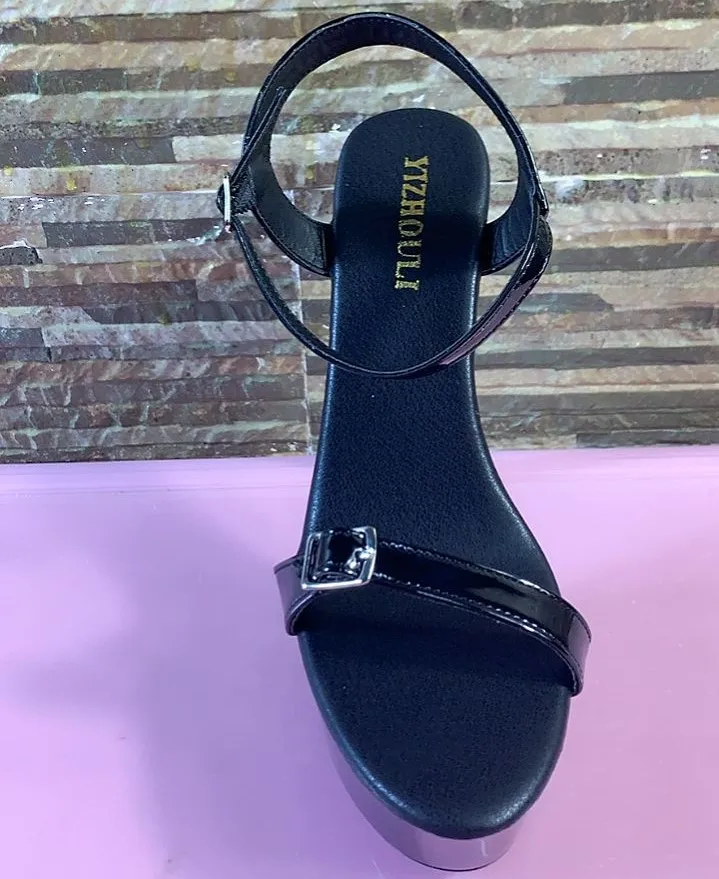 Perfect for dance performance sandals, beautiful runway show with 15 cm high heels and sexy sandals