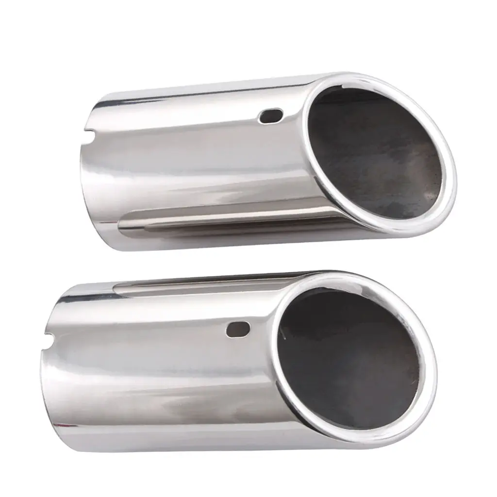 1 Pair Muffler Exhaust Tail Pipes Tips for Audi Q3 for VW Jetta 6 MK6 2.0TDI 2.5 2011-2014