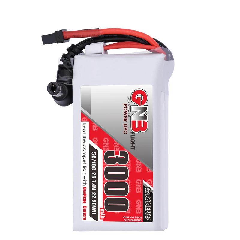 1/2/3/4/5PCS GNB 2S 7.4V batteria Lipo 3000MAH 5C/10C per occhiali Fatshark Dominator Skyzone Aomway FPV occhiali RC Drone