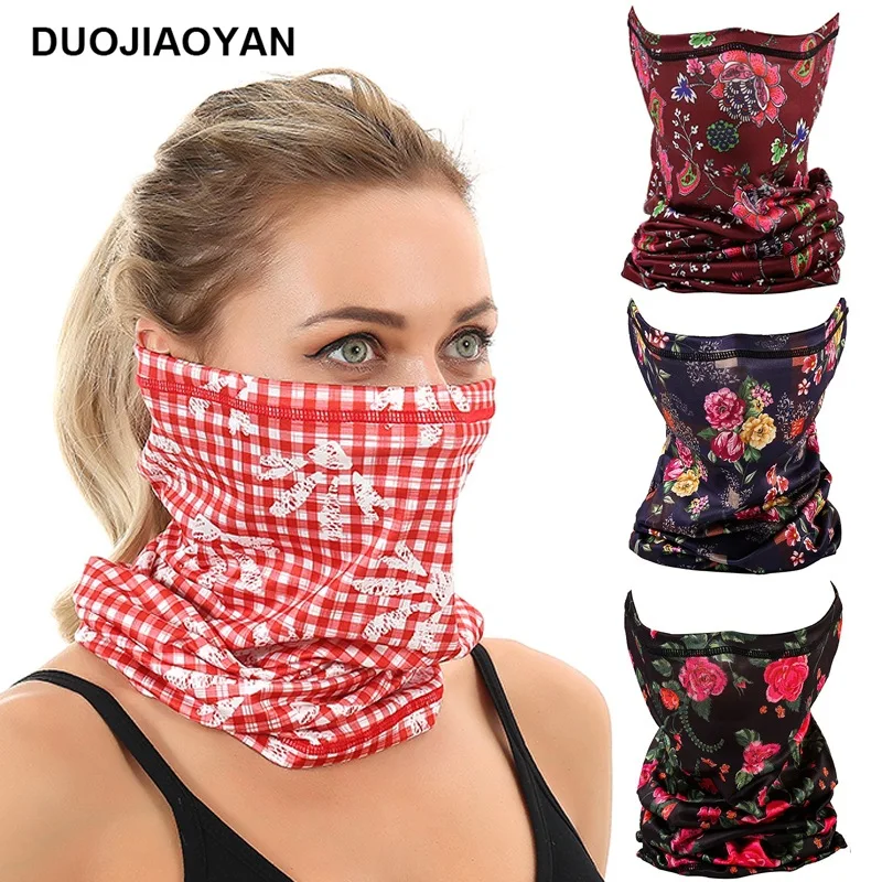 Fashion  Women Head Face Neck Sunshade Collar Gaiter Tube Bandana Scarf Sports Headwear Scarf Dustproof Outdoor Fishing