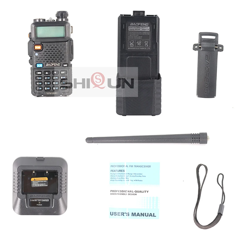 업그레이드 8W Baofeng UV-5R 워키 토키 3800mAh 배터리 듀얼 디스플레이 듀얼 밴드 Baofeng UV5R 휴대용 UHF VHF 양방향 라디오 UV 5R