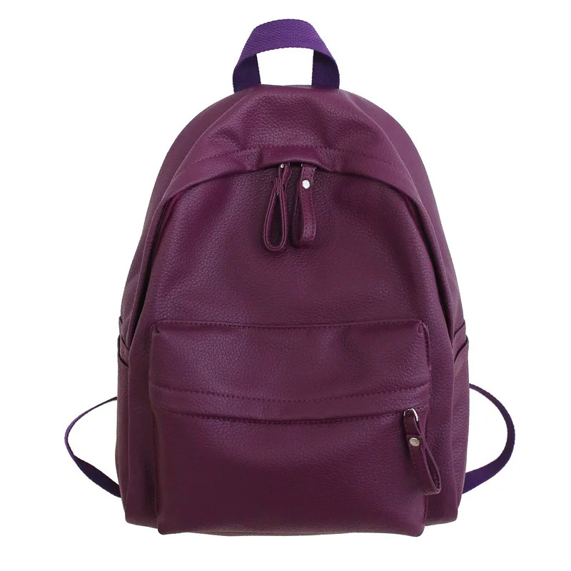 Women\'s Casual Backpack New Style Casual Nylon Backpack Solid Color One Shoulder School Backpack For Girls