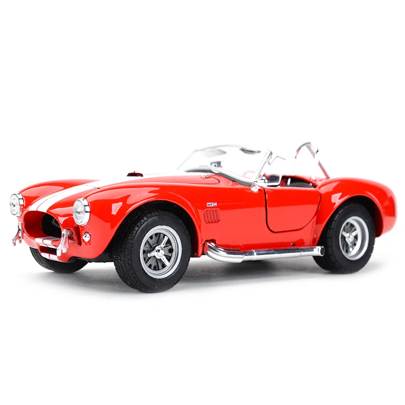 Классический автомобиль Welly 1:24 1965 Shelby Cobra 427, литые автомобили, Коллекционная модель автомобиля, игрушки