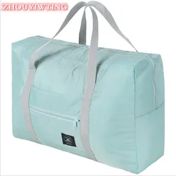 Sac de voyage pliable en nylon unisexe, sac de grande capacité, sacs à main étanches pour femmes, sacs de sport pliants