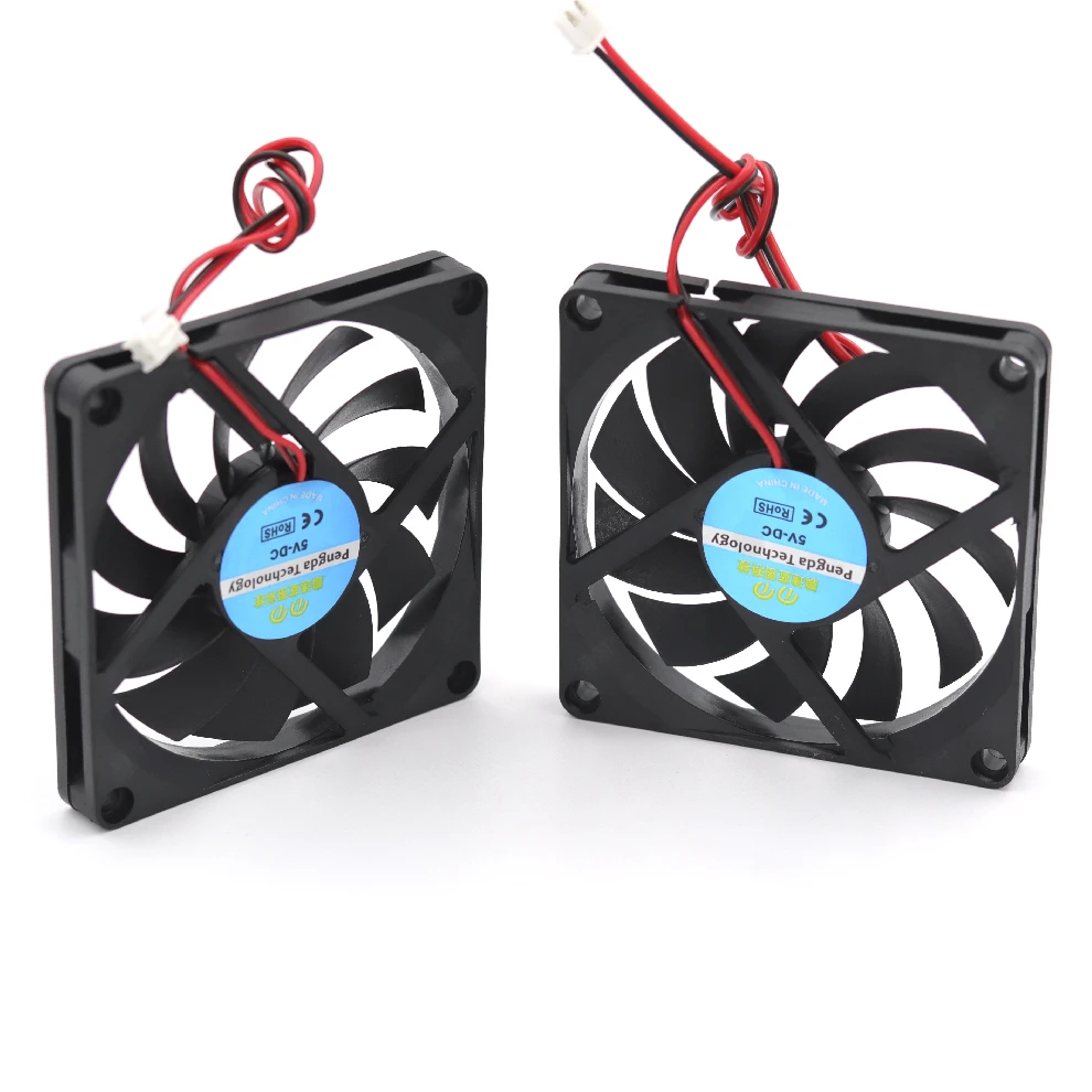 Ventilador de impressora 3d 8010, 2 pinos 80mm 80x80x10mm 8cm, placa gráfica dc 5v/12v 24v 2p 1 peça