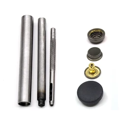 20sets Black Snaps T3T5 T8 buttons top cover Black and white nylon Buttons Plastic snaps button Rivet Button accessories