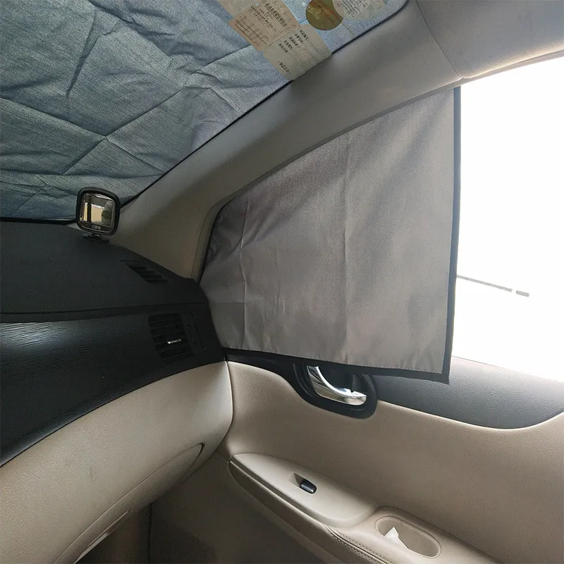 Strong Magnet Car Snow Block Cover Silver Cloth Magnetic Snow Ice Shield For Windshield Winter Car Front Window