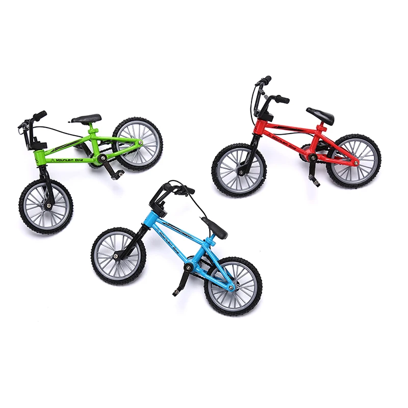 1 PCS Finger Bmx Bike Toys For Boys Mini Bike With Brake Rope Alloy Bmx Functional Mountain Bicycle Model Toys For Children Gift