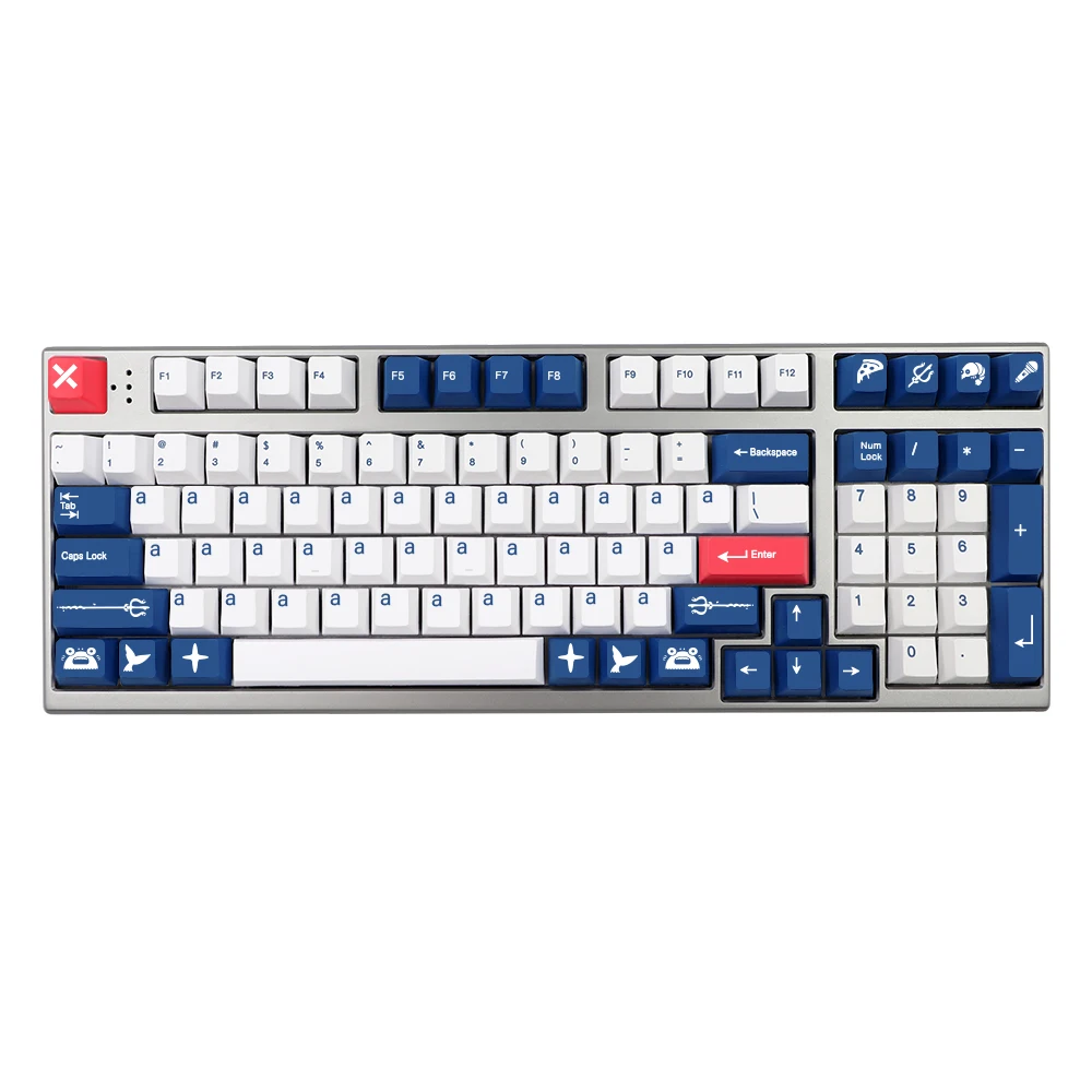 GMK-KEY RAMA a krewetki pbt Keycap Cherry profil dla dz60/gk61/64/75/108 Corsair STRAFE K65 K70 Logitech G710 + klucz Cap 7u przestrzeń