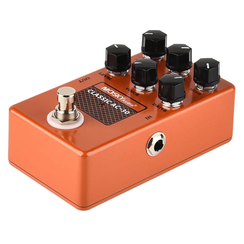 MOSKYaudio Classic Ac-30 Speaker Simulation Level Drive Voice Guitar Effect Pedal Effects For Electric Guitar Accessories