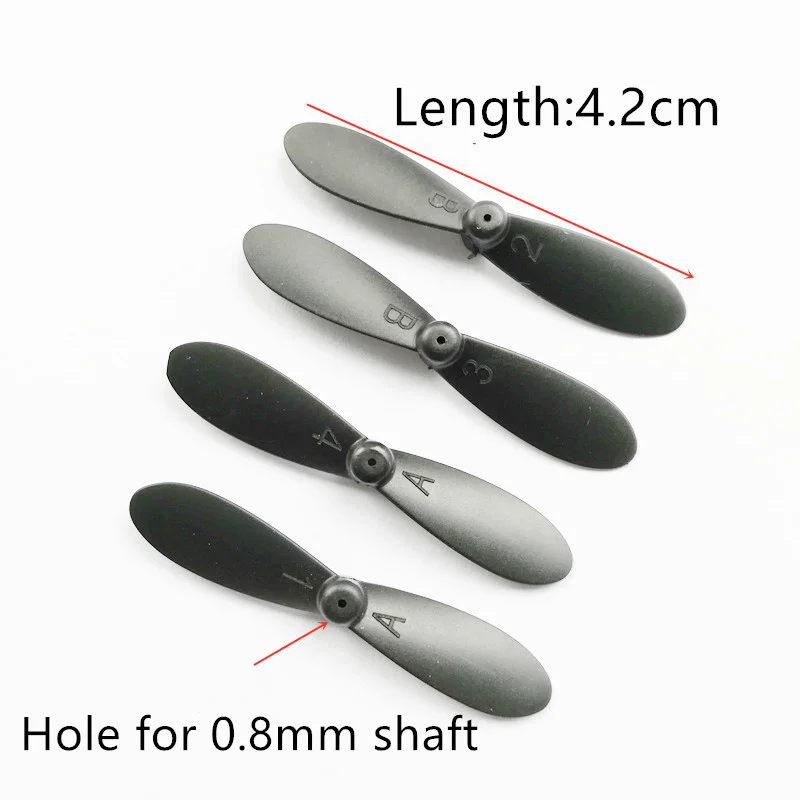 Lengte = 42 Mm Propeller Blade Voor S9 S9W S9HW Mini Opvouwbare Rc Drone Mini Opvouwbare Rc Quadcopter Pocket Drone 901S 901H 901HS