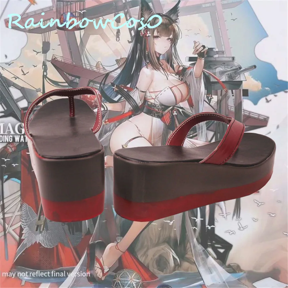 Azur Lane Battle Cruiser Cosplay zapatos botas juego Anime carnaval fiesta Halloween RainbowCos0 W1255