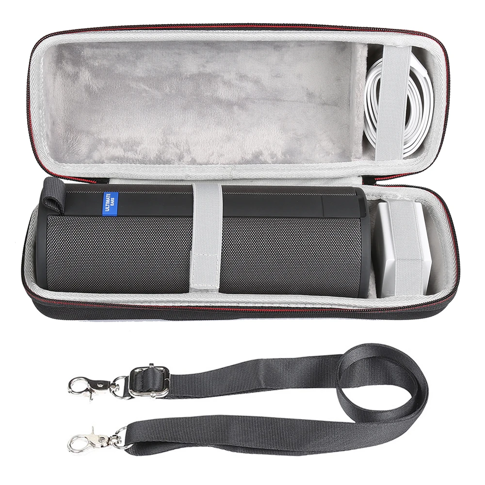 

2021 Newest Hard Travel Case Pouch for Ultimate Ears UE MEGABOOM 3 Portable Wireless Bluetooth Speaker Extra Space Plug & Cables