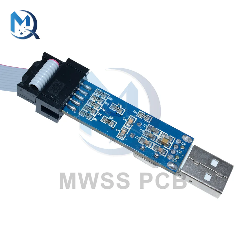 Downloader For JTAG ICE USB Emulator Debugger Programmer Downloader Supported AVR Studio Version ATMega16 / 32 With 10 Pin Cable