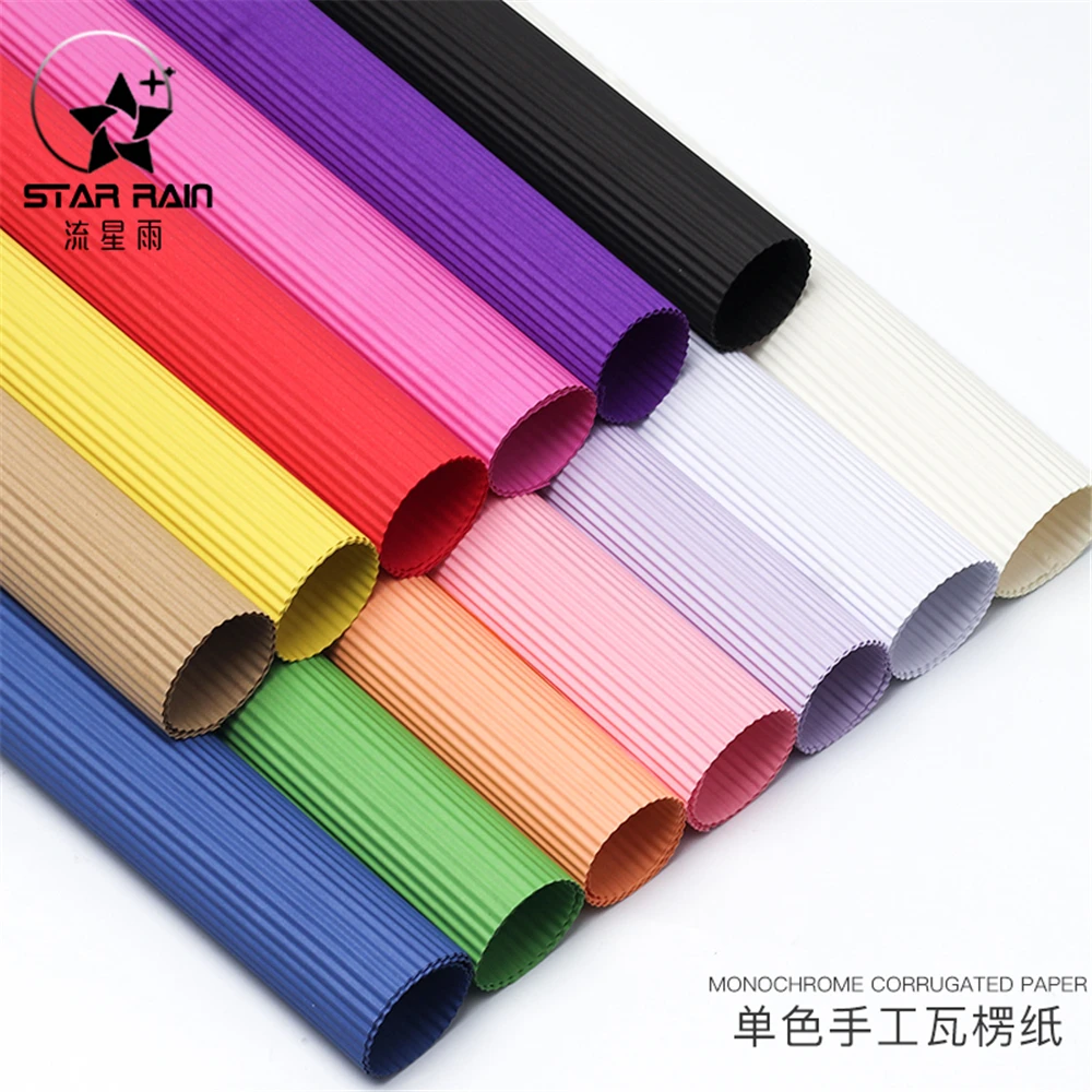 Colored Corrugated Wrinkle Paper, Thickened Handmade Craft, Origami Material,  Kindergarten Origami, 20 Affordable S