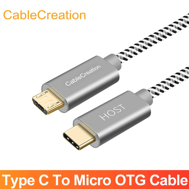 CableCreation USB Type C to Micro B OTG Cable for  DJI Mavic Air 2 Samsung Huawei Xiaomi MacBook pro Micro to Type C Cable