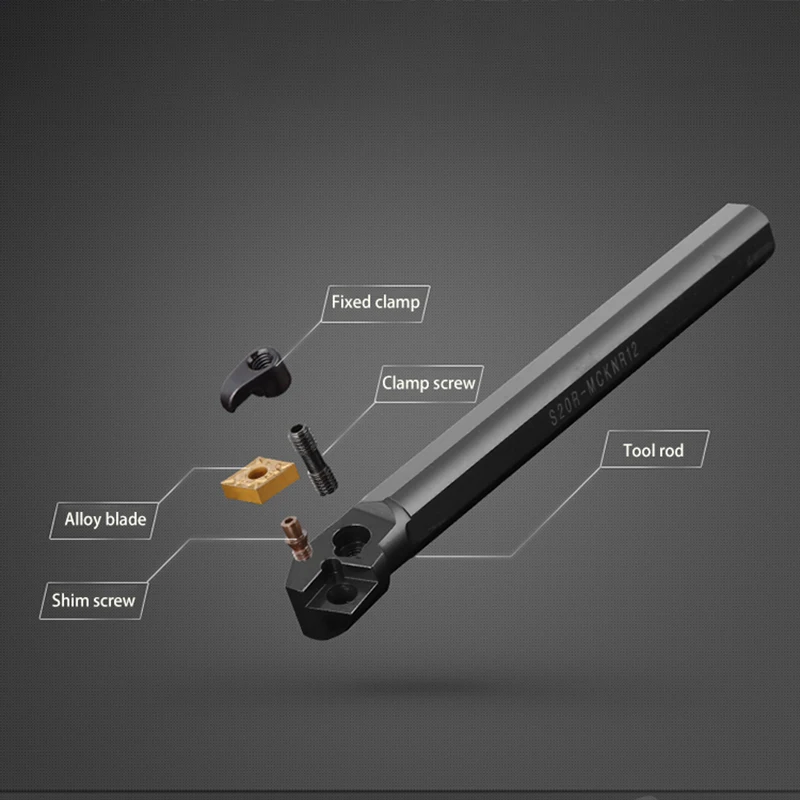 Q.Grt S20R-MCKNR12 S25S-MCKNR12 S32S-MCKNR12 Internal Turning Tool Holder Carbide Inserts CNMG MCKNR CNC Lathe Cutting Tools