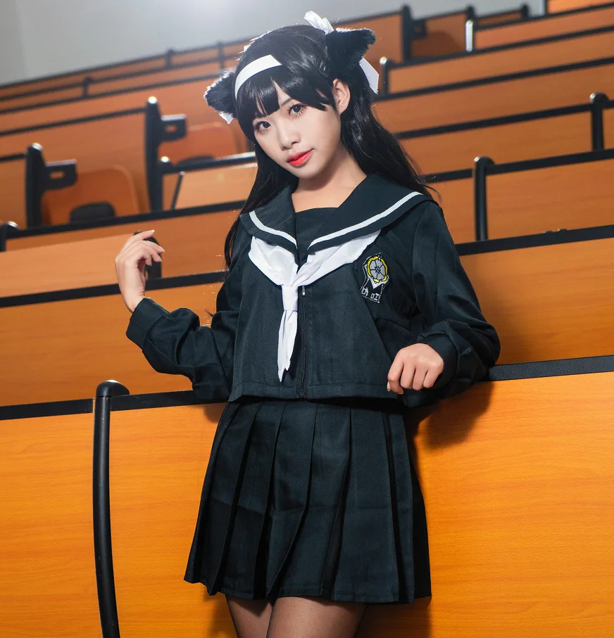 Disfraz de Azur Voie para mujer, traje de Cosplay MIJ Takao JK, disfraz de Azur Voie par D'halloween, uniforme MIJ Atago JK,