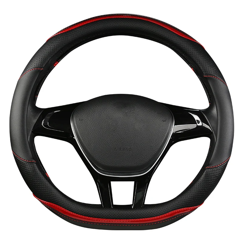 Car Steering Wheel Cover For Citroen C3 II III 2009 - 2021 C3 AIRCROSS 2017 - 2021 Berlingo 3 C4 Picasso 2 D Type Steering Wheel