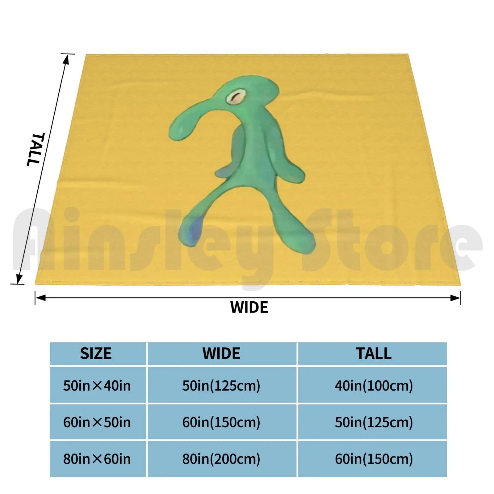 Bold And Brash Pin Button Blanket Super Soft Warm Light Thin Meme Squidward