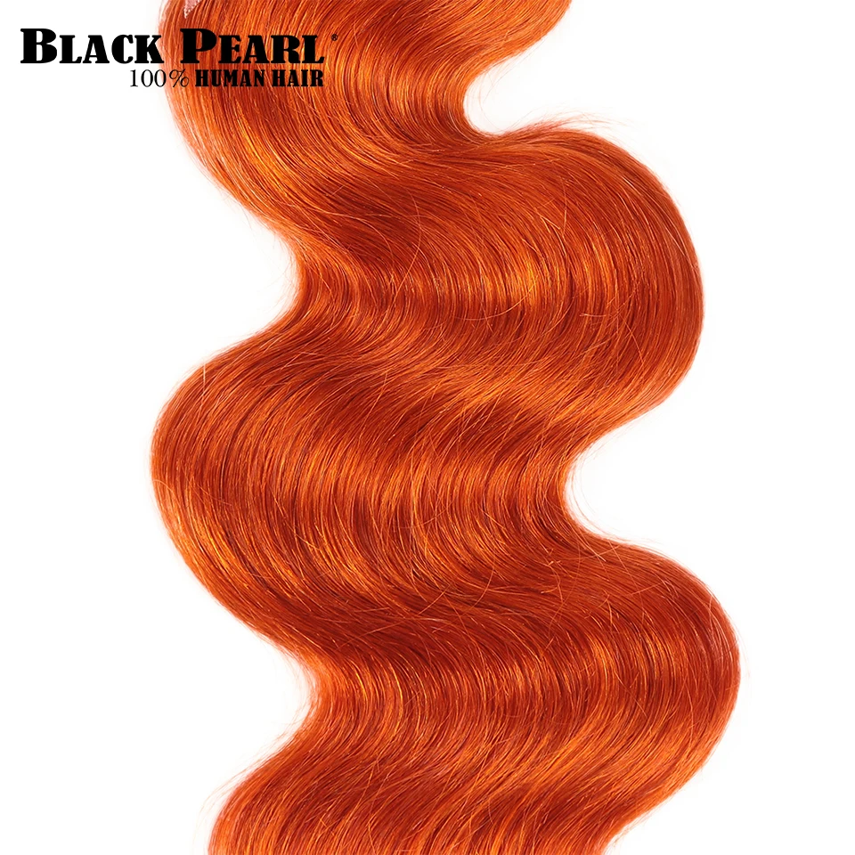 Extensiones de cabello humano 100% ondulado, mechones de cabello humano brasileño de 8-28 pulgadas, Remy, color naranja, venta al por mayor