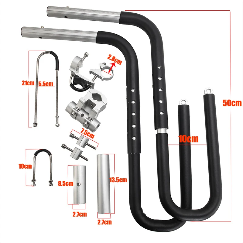 롱보드 서핑보드 자전거 랙, 웨이크보드 바이크 투 시트 포스트 홀더, 스쿠터 모페드 서핑 보드 캐리어, 오토바이 마운트 브래킷