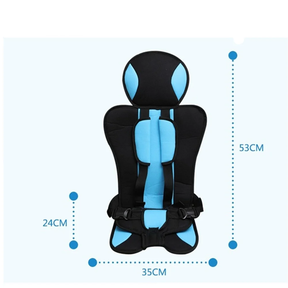 Baby Portable Car Seat Cushion with Infant Safe Belt Fabric Mat Child Car Safety Seats Car Chair for Children BCS0031