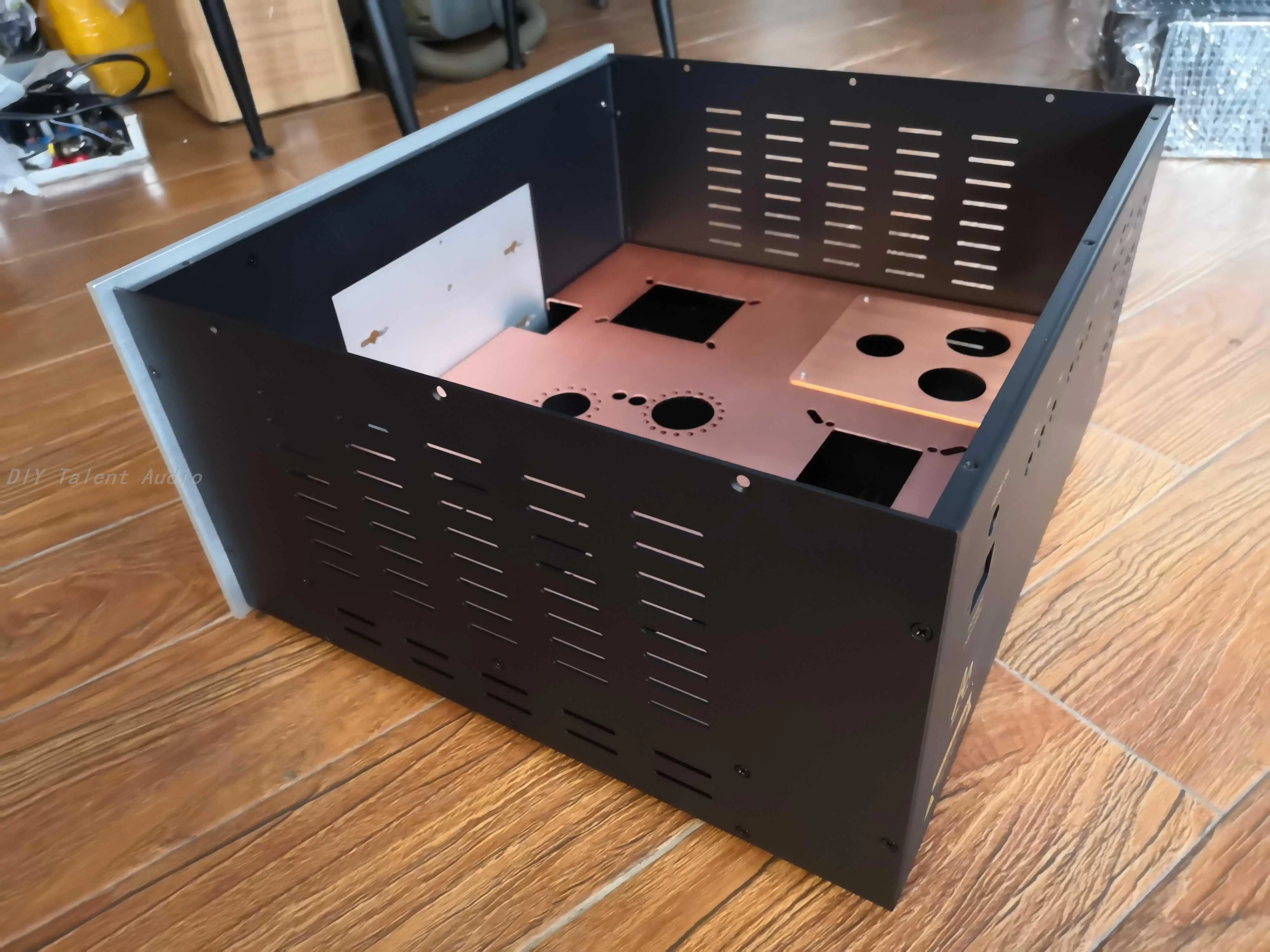 

Big space Aluminum panel 300B tube amplifier Chassis Case Box Cabinet for DIY Audio Power Amplifier