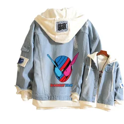 Masked Rider Women Demin Jacket Kamen Rider Spring Autumn Jean Hoodies Harajuku Unisex Streetwear Hooded Anime Sweatshirt Tops