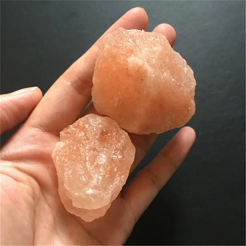 Healing Crystal Crafts Stones Rough Natural Orange Himalayan Salt Rough For Decoration