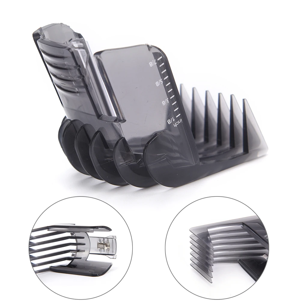 1PCS Black Hair Clippers Beard Trimmer Comb Attachment For QC5130 QC5105 QC5115 QC5120 QC5125 QC5135