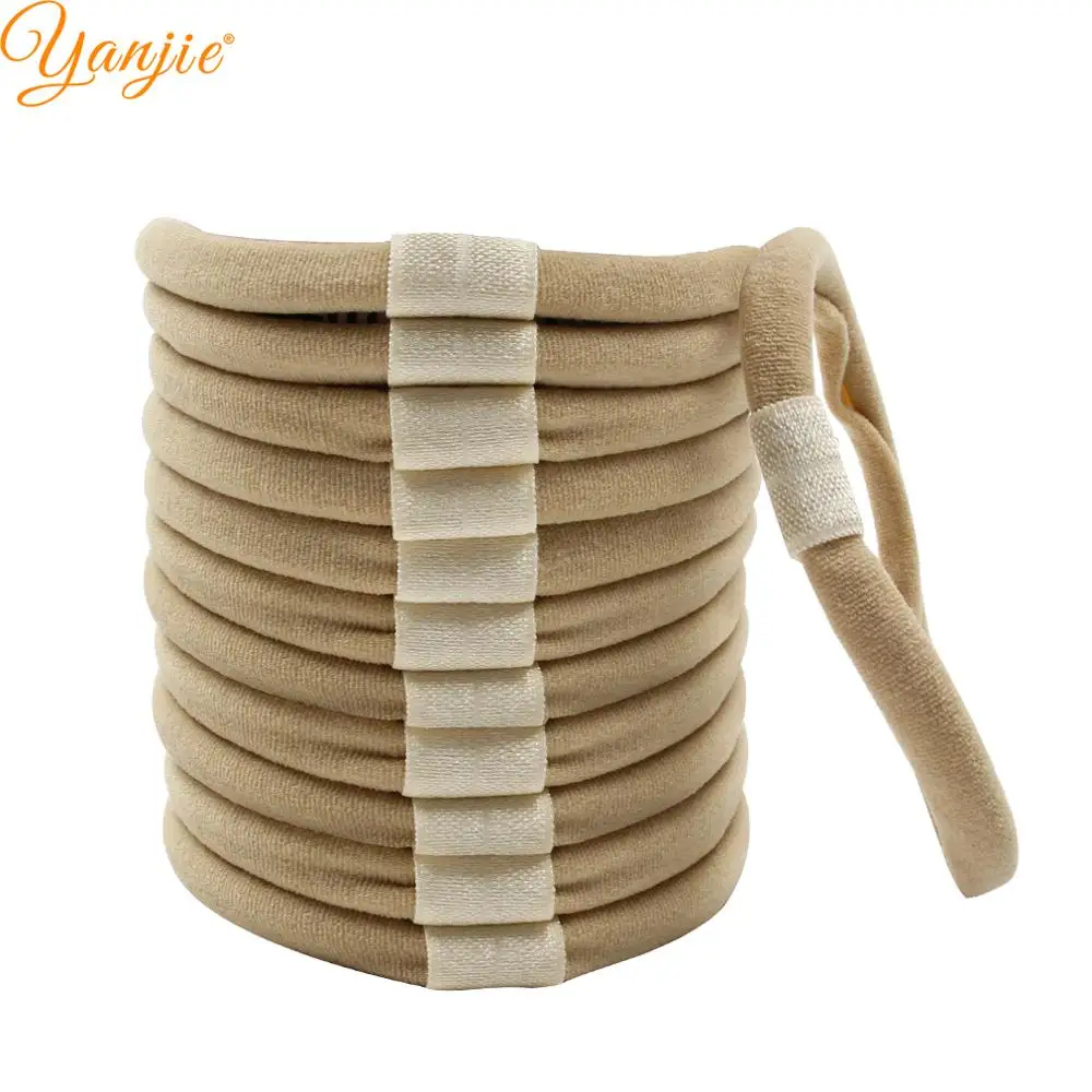 يانجي-عصابة رأس نايلون عملية للفتيات ، رباط شعر ناعم قابل للتبديل ، إكسسوارات شعر ذاتية الصنع ، أغطية رأس ، 12 + + + #1