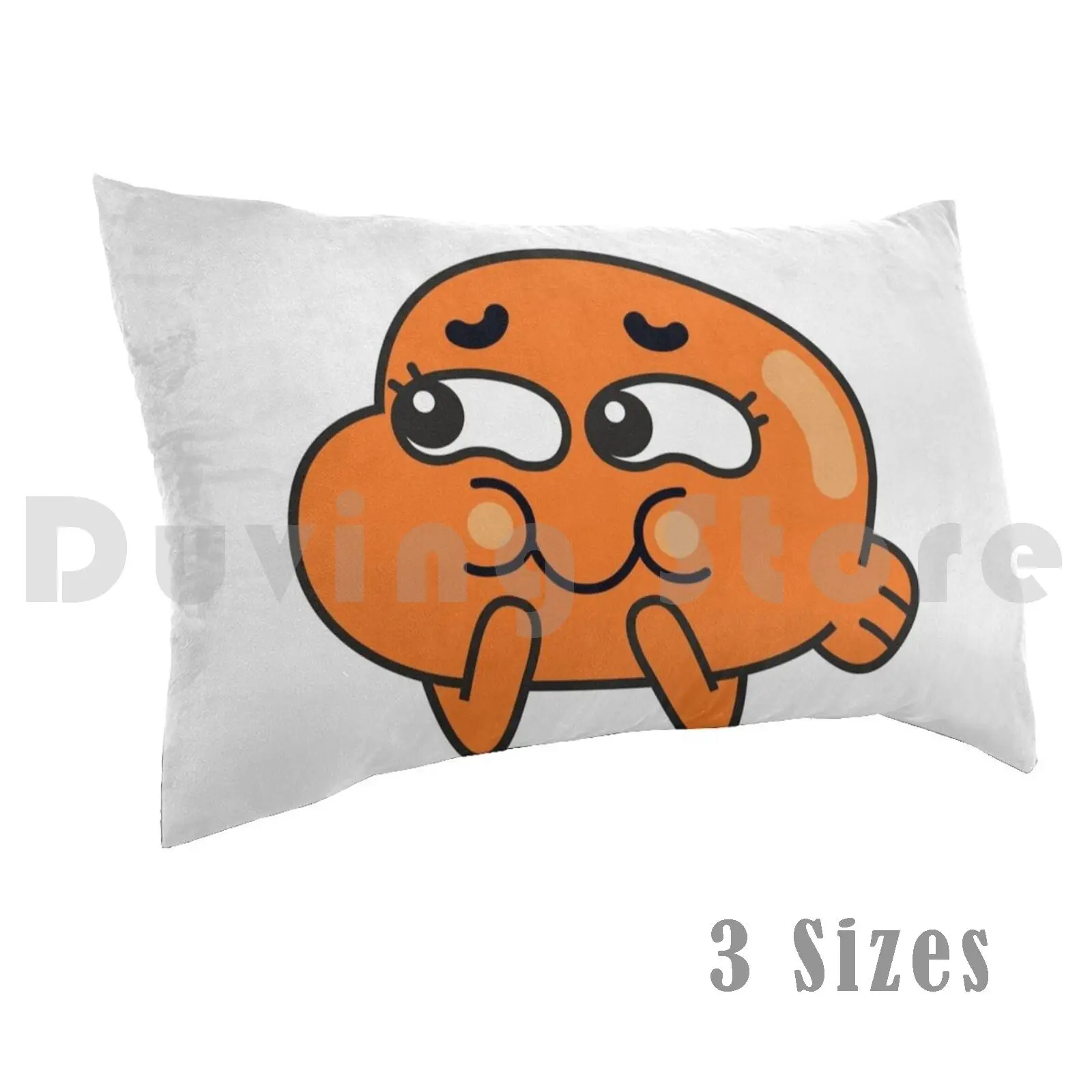 Darwin Pillow Case DIY 50*70 Darwin Watterson Darwin Gumball The Cartoon Face Kids Boy Teenager Schoolboy