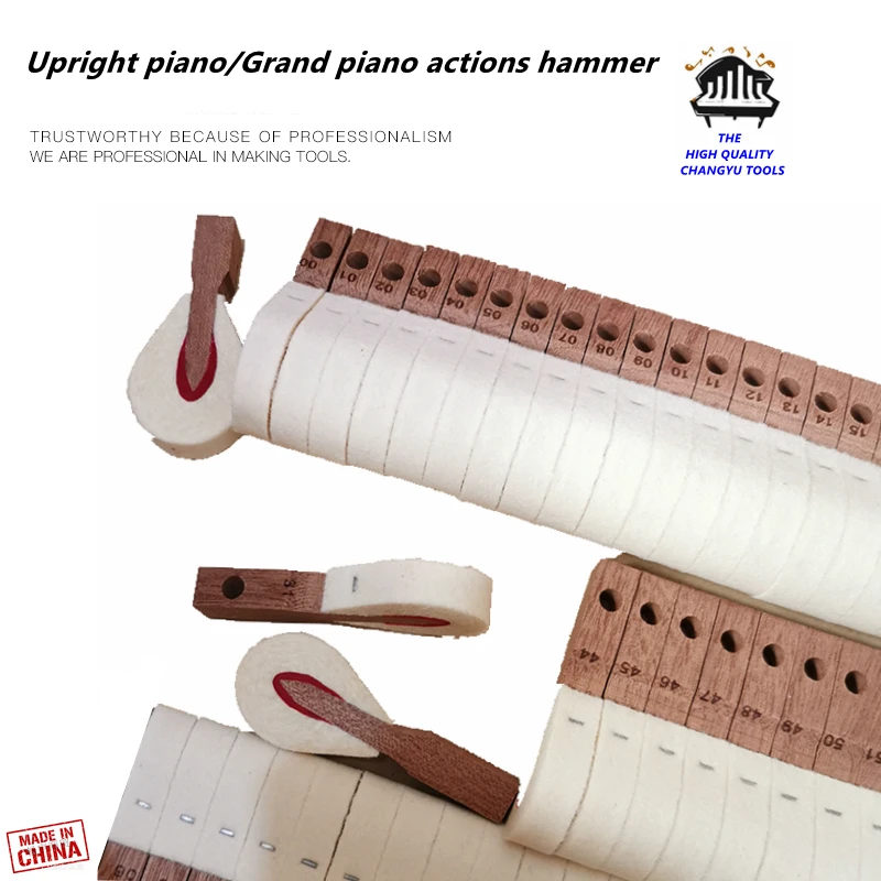 Piano Tuning Tools Accessories, 1 Set of Upright Piano, Grand Piano actions Hammer, Piano Parts