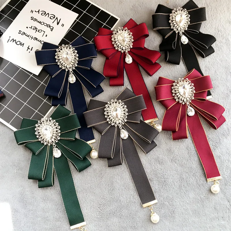 Hand-made Bow Tie Korean Women's Daily Shirts College Style Students Career Uniform Business Ribbon Bowtie Gifts High-quality