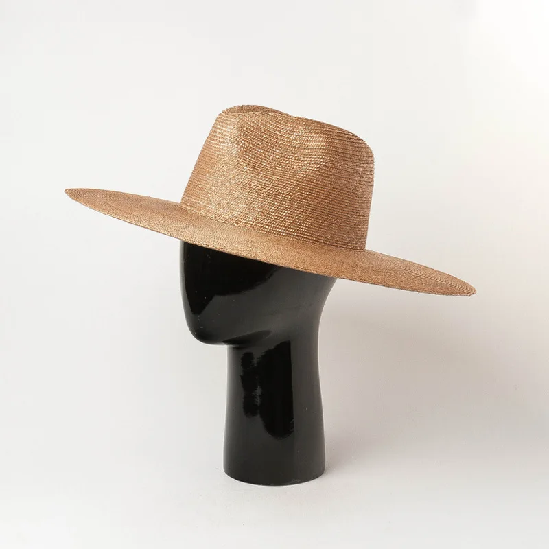 New Eleagant High Quality Men Women Wide Brim Fine Straw Foldable Roll Up Hat Fedora Summer Beach Panama Sun Hat Chapeu Feminino