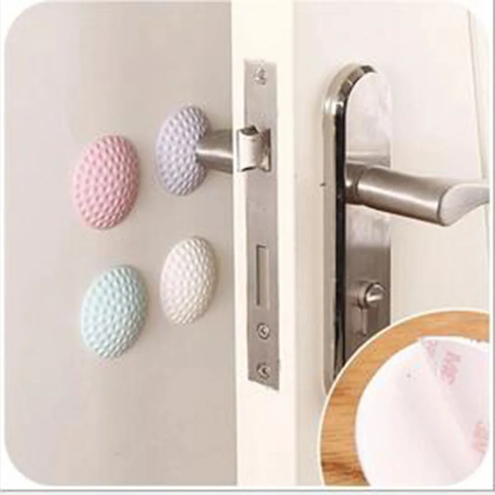 3pc Kitchen Door Silicone Suction Cup Door Sucker Handle Anti-collision Pad Mute Reduce Noise Safety Protection