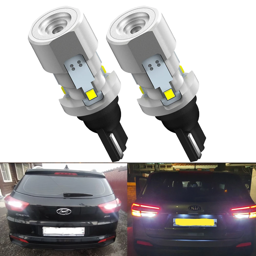 AUXITO 2Pcs T15 Led Bulbs 912 921 W16W LED Backup Reverse Light For Opel Astra j k Vectra Zafira Corsa Vivaro  Renault 6500K