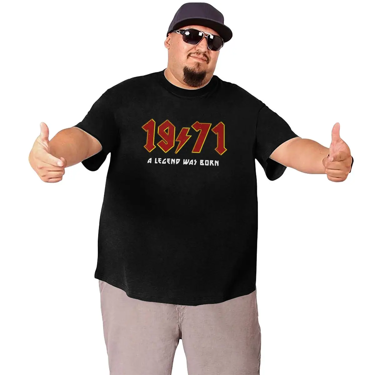 Retro Rock 1972 70s T-Shirts Men 50th Birthday 50 Years Old T Shirts Born in 1972 Big Tall Tees Oversized 4XL 5XL 6XL Tops