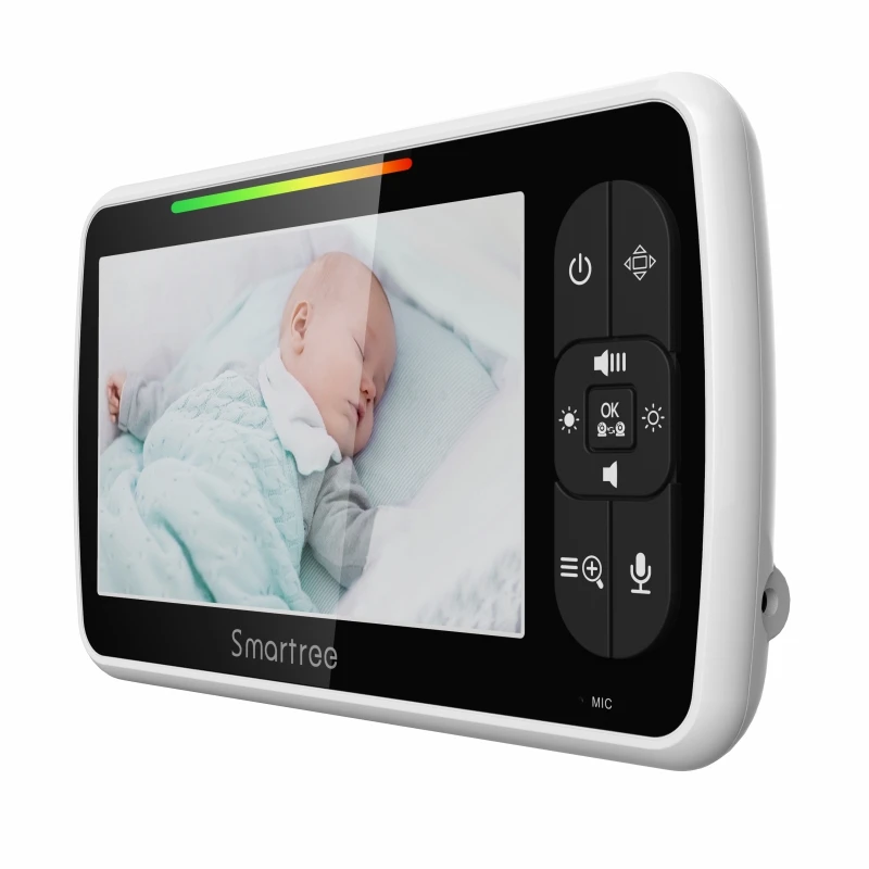 Mboss 5inch Lullabies Mboss Video Baby Monitor with Remote Pan-Tilt-Zoom Camera and Audio.Two Way Talk VOX Mode