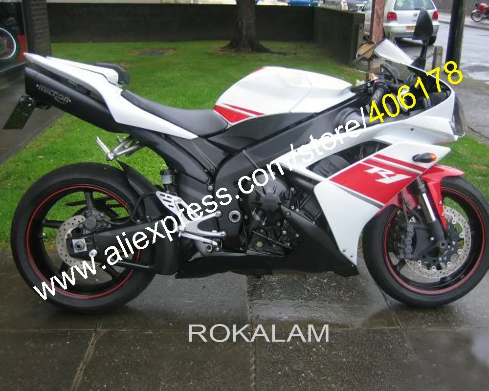 ABS Fairing For Yamaha YZFR1 2007 2008 YZF R1 YZF1000R 07 08 White Red Black Bodywork Fairing Kit (Injection Molding)