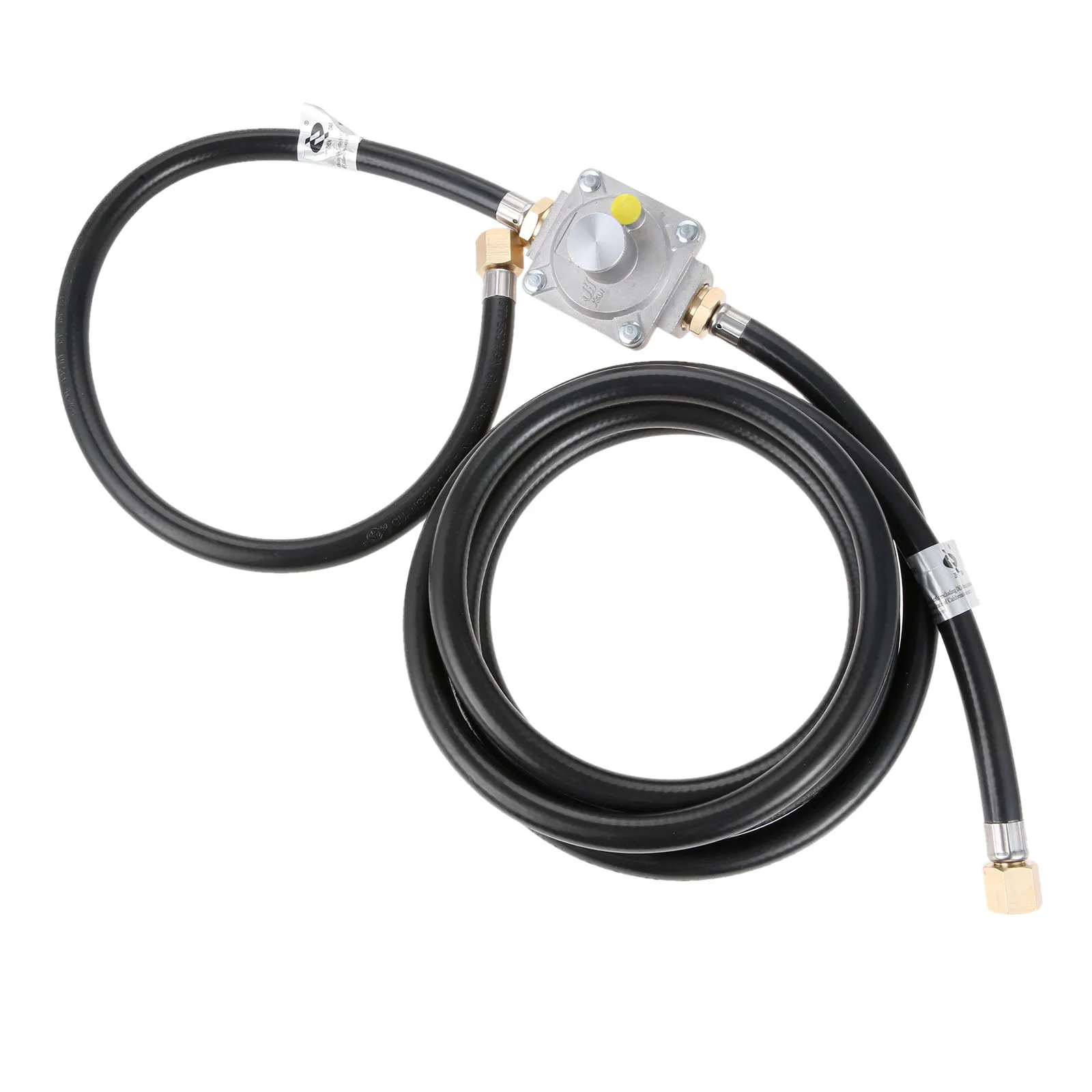 10ฟุตท่อความดันต่ำ Conversion 5 "Outlet เรกูเลเตอร์วัดแรงดันวาล์ว + อะแดปเตอร์1/2" ชาย NPT ถึง3/8 "หญิง Flare Fitting