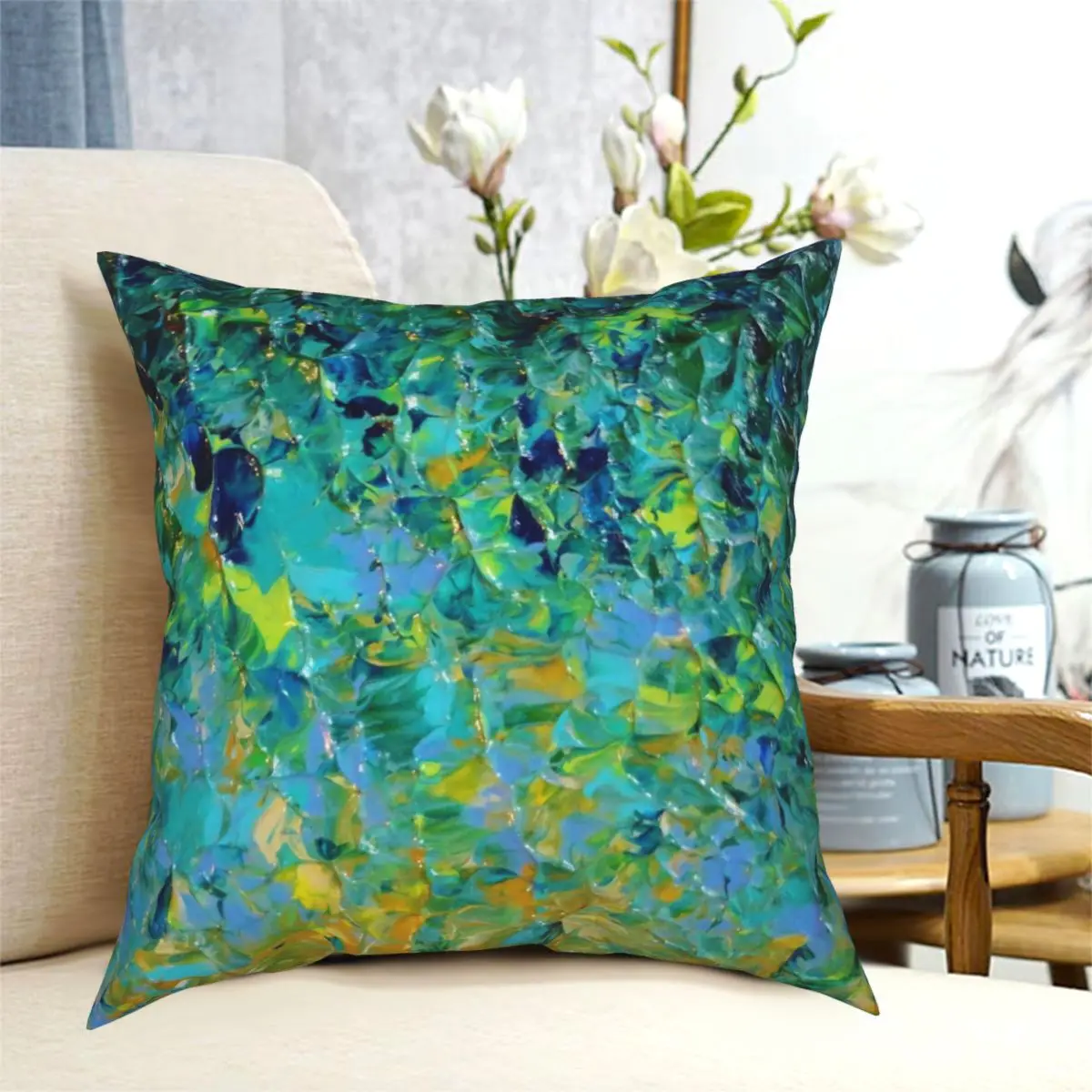 BEAUTY BENEATH THE SURFACE Pillowcase Polyester Printed Zipper Decor Pillow Case Home Cushion Cover