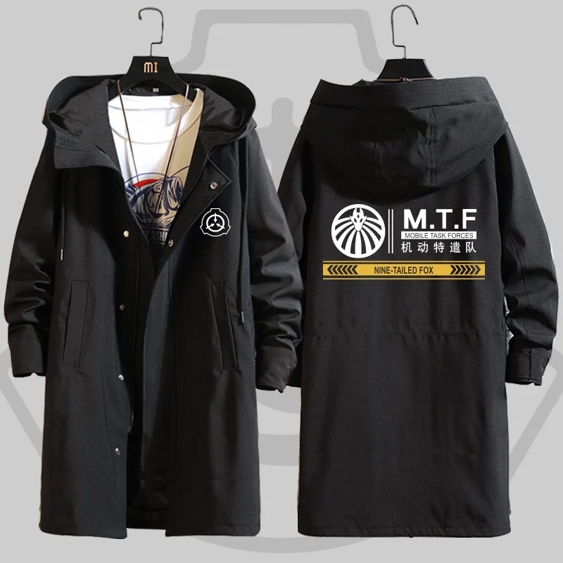 

SCP Secure Contain Protect Mobile Task Forces MTF Women Men Hoodie Coat Sweatshirt Jacket Top Trench Cotton Cloak Unisex