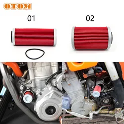 OTOM 1Pcs For KTM Oil Filter Cleaner Motorcycle Engine Oil Machine Filters For HUSQVARNA HUSABERG FC FE SXF XCW EXCF 250 350 450