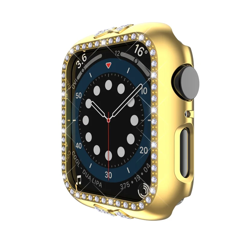 الماس الوفير واقية حافظة لساعة أبل غطاء سلسلة 6 SE 5 4 ل iWatch 40 مللي متر 44 مللي متر الذكية سوار اكسسوارات