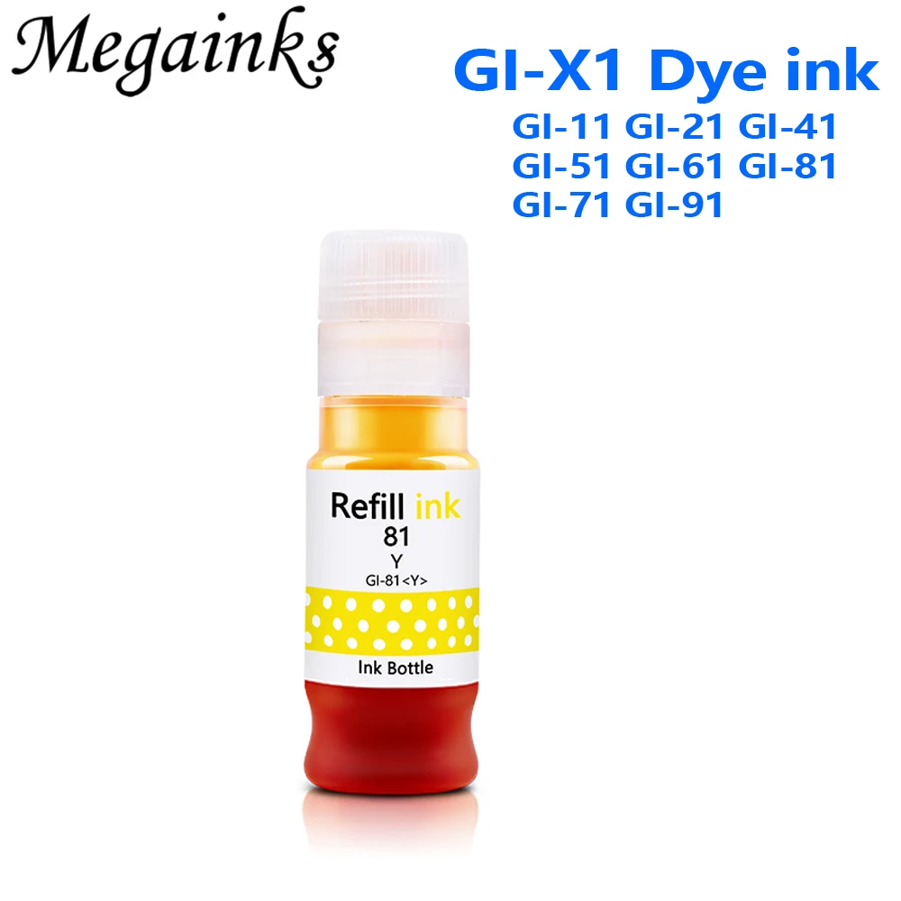 Universal for Canon GI-81 GI-11 GI-21 to GI-91 dye ink for canon G1020 G2020 G3020 G3060 G1220 G2260 G3260 G2160 G3560 G2520